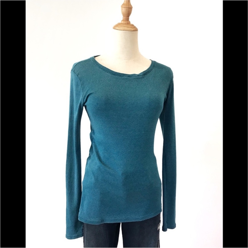 Michael Stars Teal Long Sleeve Top